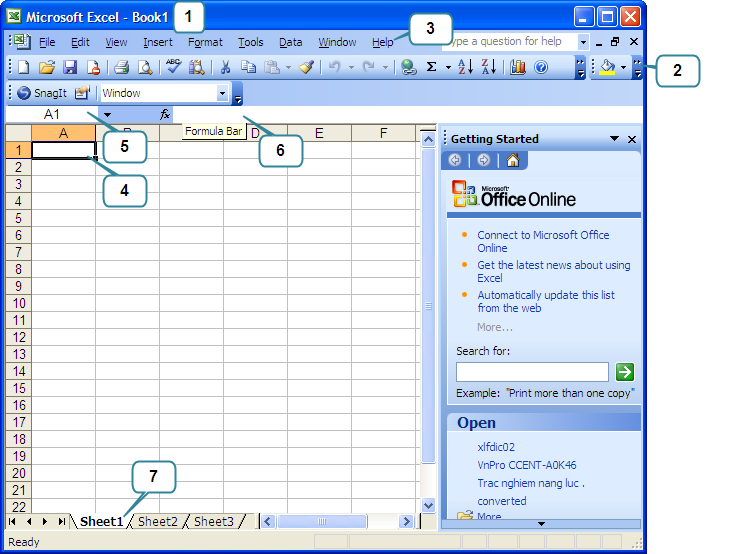 Hướng dẫn sử dụng Microsoft Excel 2003