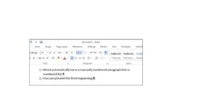 Tắt tính năng tự động đánh số đầu dòng trong Microsoft Word