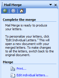 Cách trộn thư (Mail Merge) trong Microsoft Word 2003 - Phần cuối