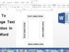 Thủ thuật Microsoft Word: Đổi chiều dòng chữ trong bảng