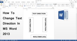 Thủ thuật Microsoft Word: Đổi chiều dòng chữ trong bảng