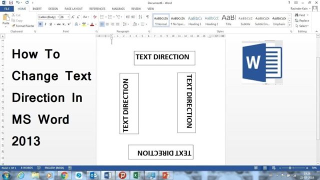 Thủ thuật Microsoft Word: Đổi chiều dòng chữ trong bảng