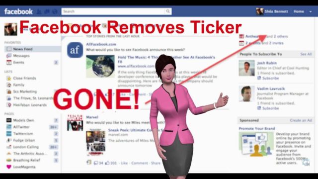 Tắt thanh Ticker trên Facebook