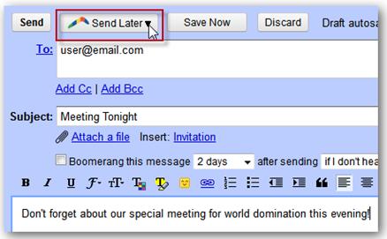 Đặt lịch gửi e-mail tự động với Gmail