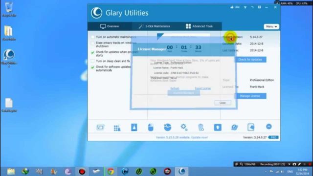 Tối ưu hoá Windows bằng Glary Ultilities