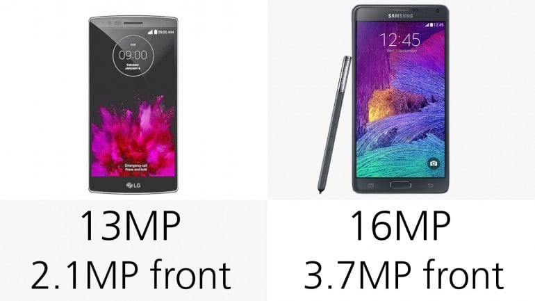 LG G Flex 2 vs Samsung Galaxy Note 4: Đâu là vua phablet?