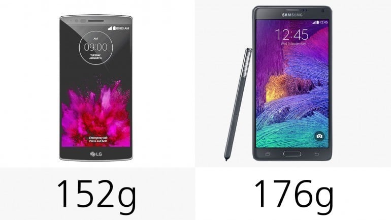 LG G Flex 2 vs Samsung Galaxy Note 4: Đâu là vua phablet?