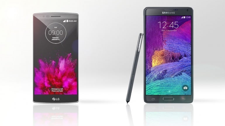 LG G Flex 2 vs Samsung Galaxy Note 4: Đâu là vua phablet?