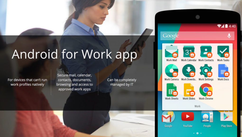 Google ra mắt Android for Work, tách riêng dữ liệu cá nhân và công việc