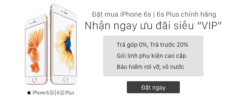 Viễn Thông A ưu đãi mua trả góp iPhone 6s / 6s Plus