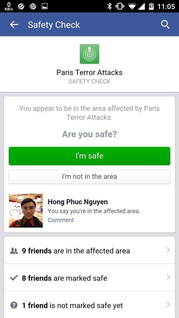 Facebook tung tính năng đánh dấu an toàn sau vụ khủng bố tại Paris