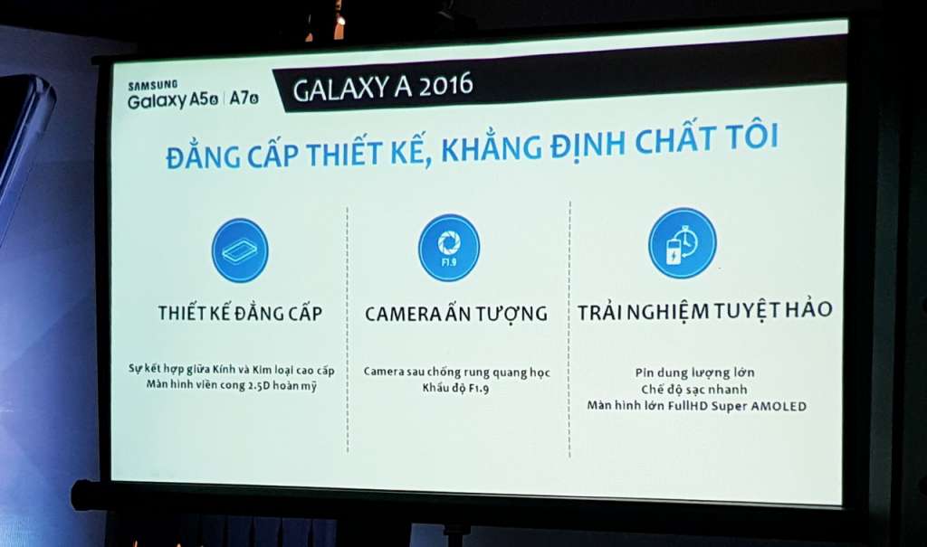 Samsung chính thức giới thiệu Galaxy A5 và A7 (2016): ba màu, viền màn hình siêu mỏng