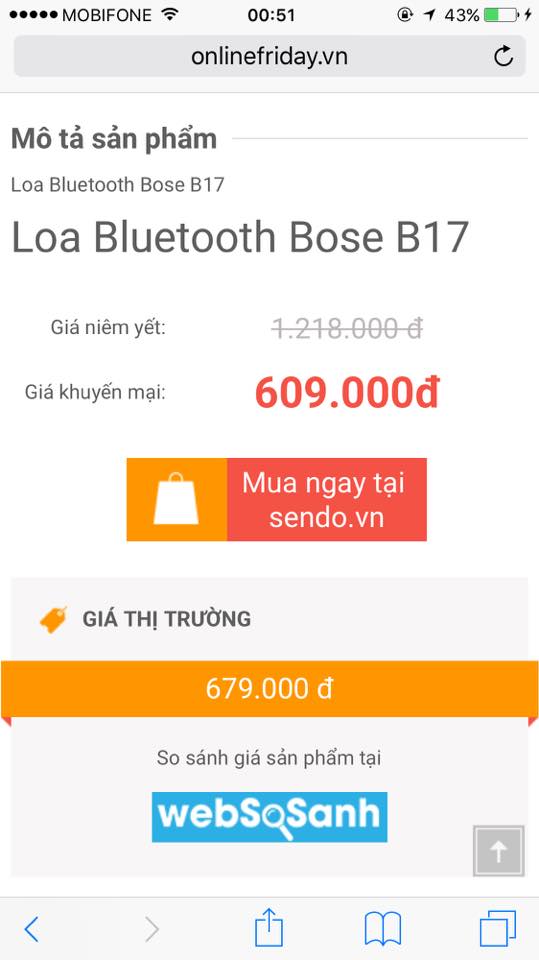 Lazada, HC.com.vn, Sendo...treo giá ảo trong ngày OnlineFriday