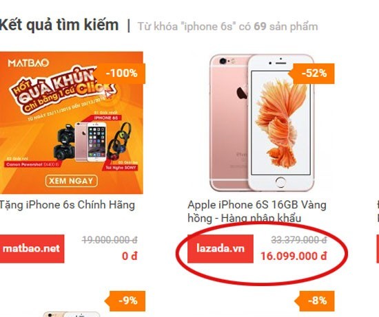 Lazada, HC.com.vn, Sendo...treo giá ảo trong ngày OnlineFriday