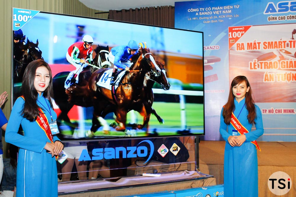 Asanzo ra mắt Smart TV 100 inch 4K sản xuất tại Việt Nam