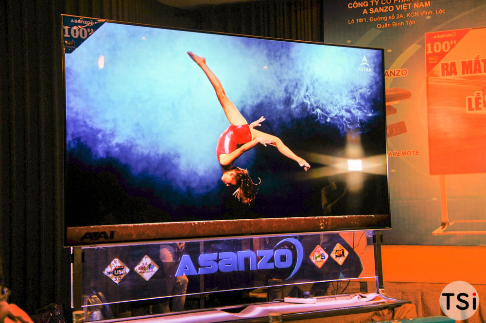 Asanzo ra mắt Smart TV 100 inch 4K sản xuất tại Việt Nam