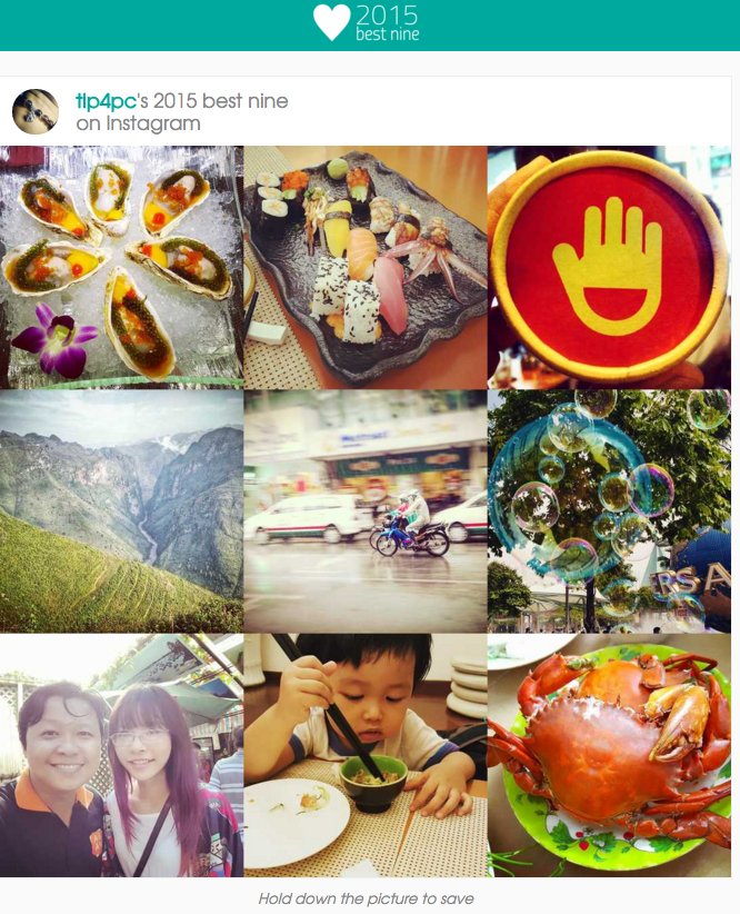 Website này giúp xem 9 tấm ảnh Instagram đẹp nhất 2015 của bất kỳ ai