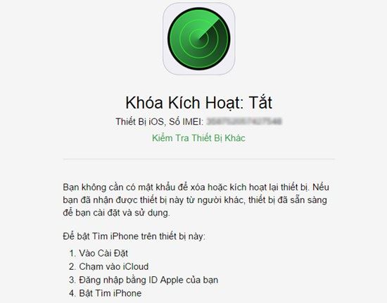 iCloud ẩn: nguyên nhân, cách kiểm tra iPhone, iPad cũ trước khi mua