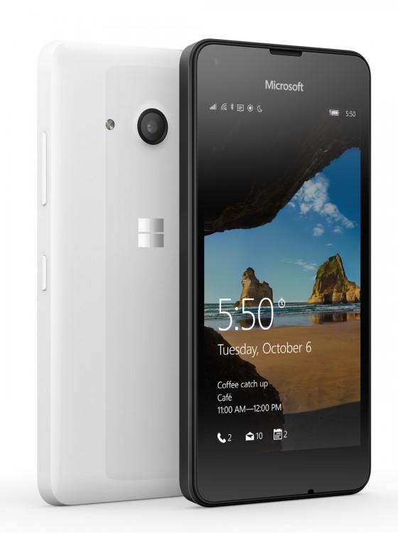 Lumia 550 chính thức: 4,7 inch HD, giá 3 triệu, 2 màu, bộ nhớ 8GB, pin rời 2100mAh