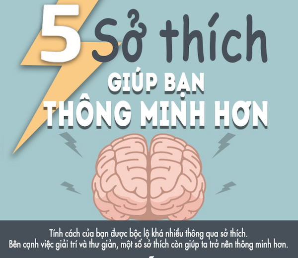 Infographic: 5 sở thích tích cực giúp bạn thông minh hơn