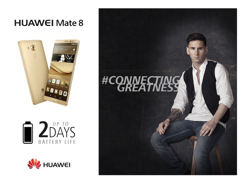 Danh thủ Lionel Messi trở thành đại sứ thương hiệu Huawei toàn cầu năm 2016