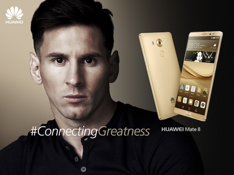 Danh thủ Lionel Messi trở thành đại sứ thương hiệu Huawei toàn cầu năm 2016