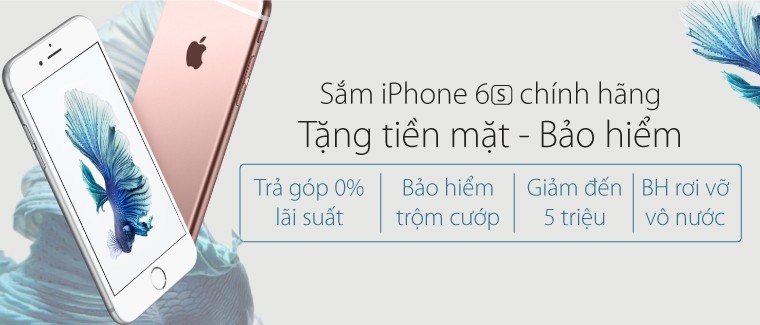 Viễn Thông A giảm 5 triệu cho iPhone 6s và 6s Plus, tùy chọn tặng gói bảo hiểm trộm cướp