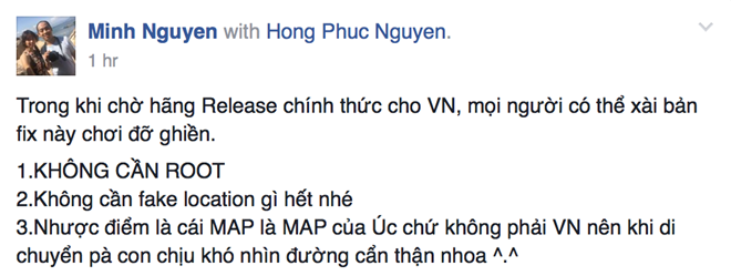 Người dùng Việt 'bào chế' lại Pokemon Go để chơi được tại Việt Nam