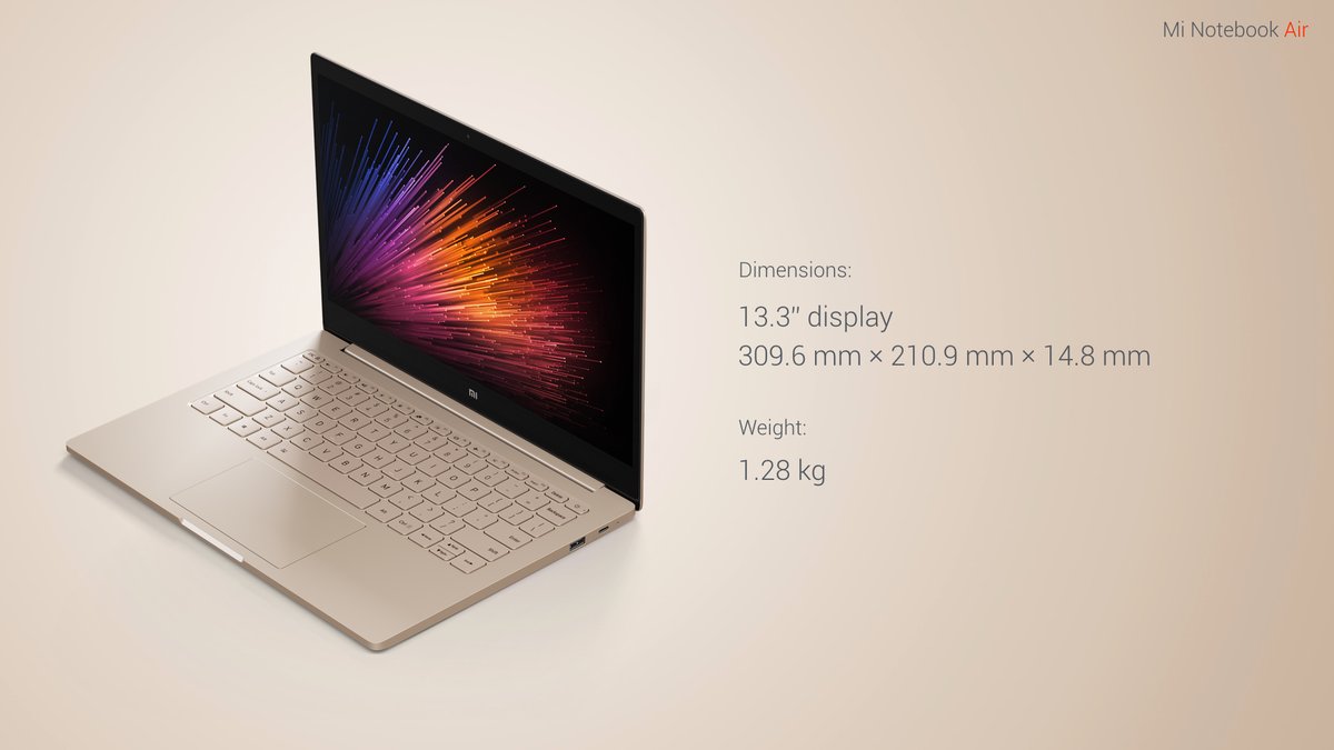 Xiaomi Mi Notebook Air: bản sao kiêm đối thủ Macbook Air giá 540USD