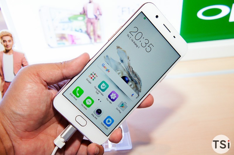 Ảnh thực tế Oppo F1s: gọn, camera selfie nét, dễ hiệu chỉnh