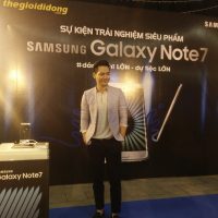 Thế Giới Di Động giới thiệu Galaxy Note7 trong khu hồ bơi