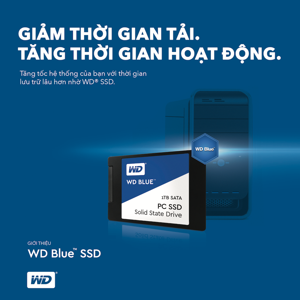 Western Digital ra mắt 2 ổ SSD WD Blue và WD Green