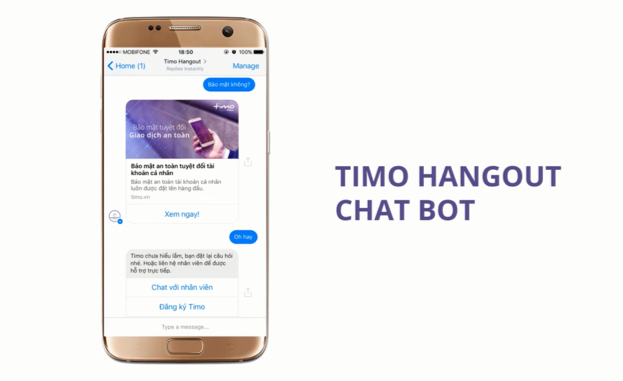 Ngân hàng số Timo thay thế nhân viên tư vấn bằng Chat Bot