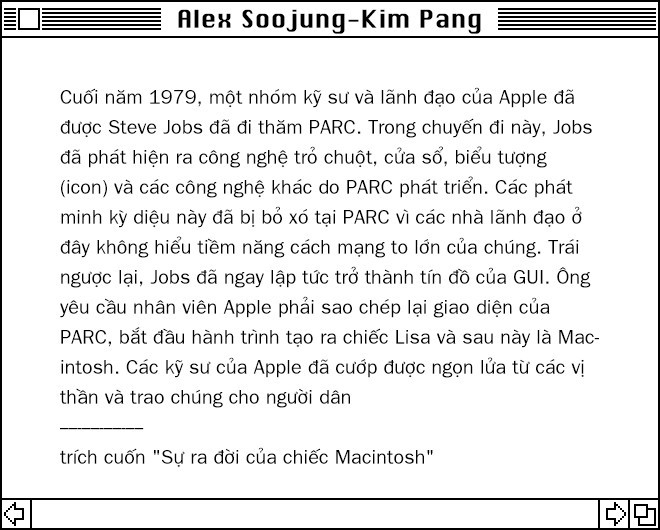 Giao diện đồ họa Mac, ngọn lửa được Steve Jobs cướp từ tay các vị thần Xerox