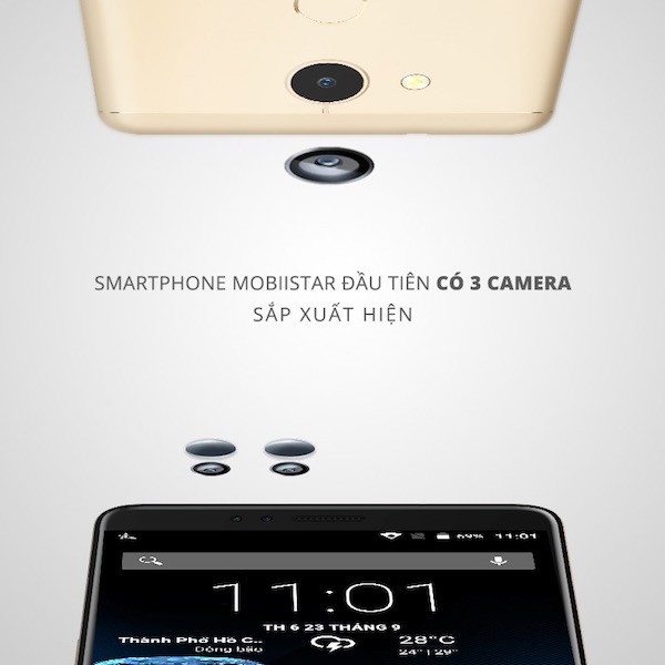 Mobiistar tiết lộ smartphone mới có đến 3 camera 