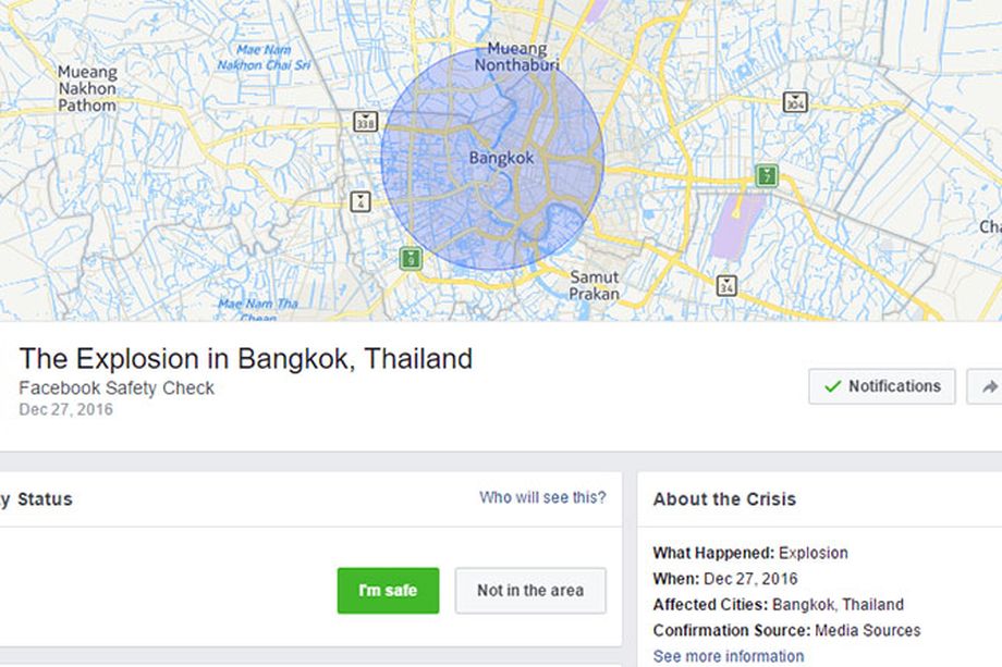 Facebook bị lừa kích hoạt Safety Check vì tin giả mạo