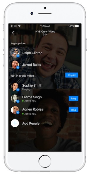 Facebook Messenger hỗ trợ video chat nhóm đến 6 người