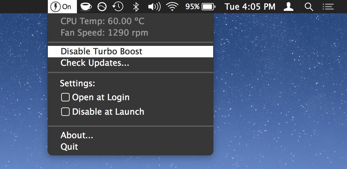 macbook turbo boost switcher high sierra