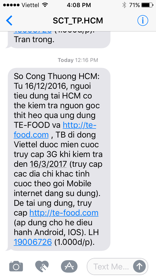 Từ hôm nay, sử dụng smartphone truy xuất được nguồn gốc thịt heo tại TP.HCM