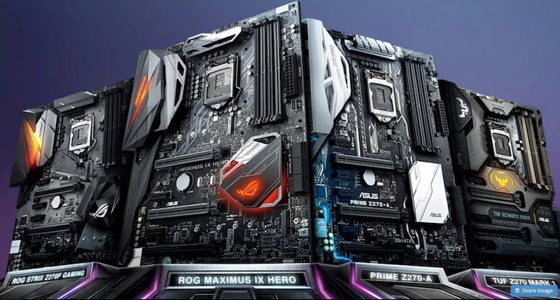 Asus ROG giới thiệu dòng bo mạch Maximus IX và Strix Z270