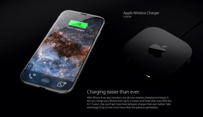 Xuất hiện concept iPhone 8 viền màn hình siêu mỏng, siêu đẹp