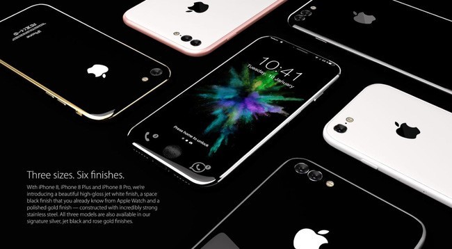 Xuất hiện concept iPhone 8 viền màn hình siêu mỏng, siêu đẹp