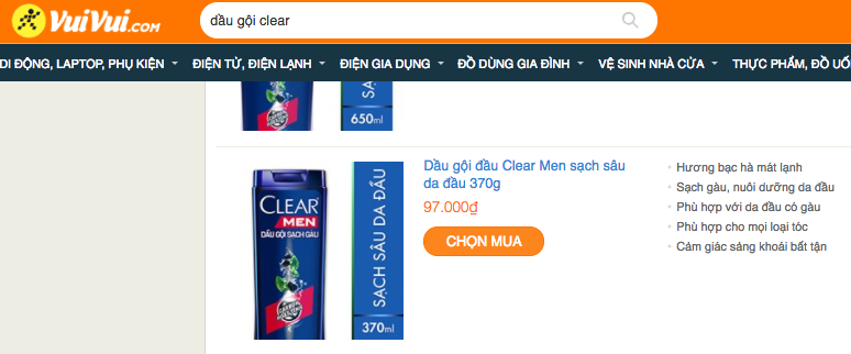 Thử mua trên trang VuiVui.com: dễ hoàn tất đơn hàng, không có cả phần quản lý tài khoản