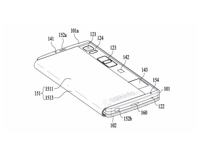 LG nộp bằng sáng chế về điện thoại màn hình cong