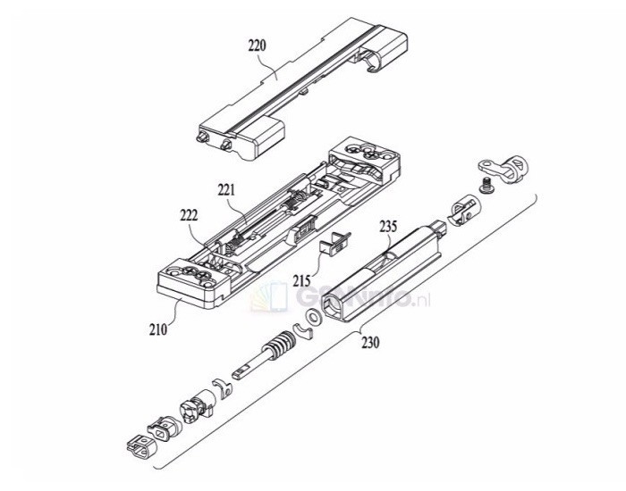 LG nộp bằng sáng chế về điện thoại màn hình cong