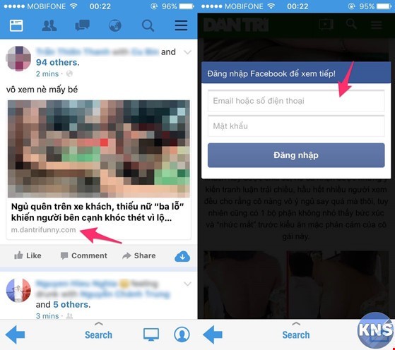 Mất tài khoản Facebook khi nhấn đọc tin chia sẻ từ bạn bè