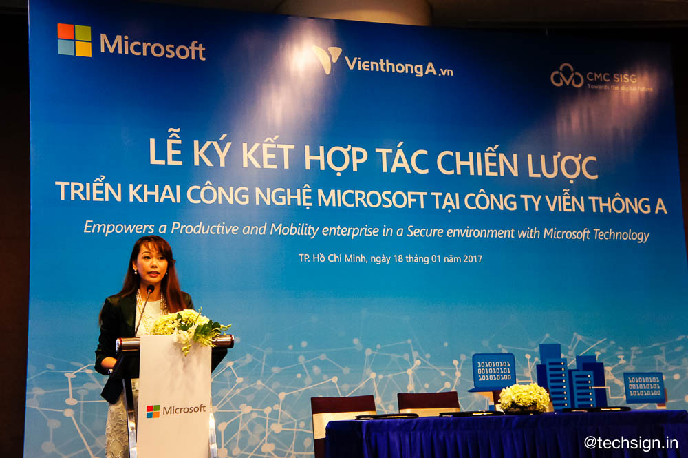 Microsoft ký kết hợp tác triển khai công nghệ tại Viễn Thông A