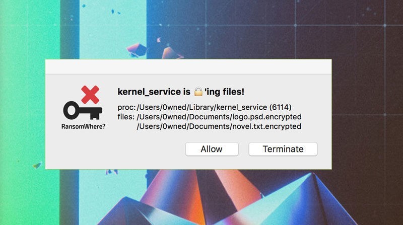 RansomWhere: phần mềm giám sát máy Mac tránh ransomware tấn công