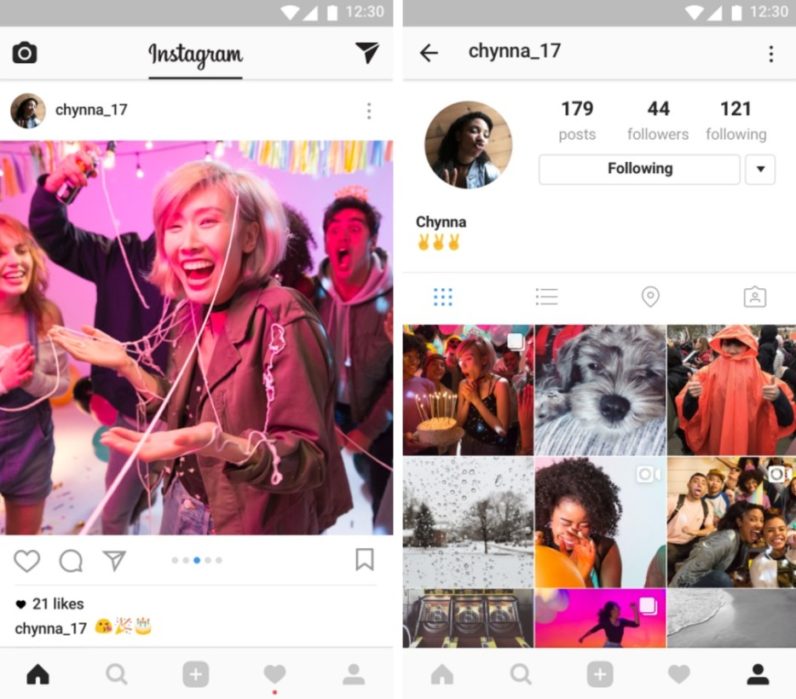 Instagram cho phép người dùng up 10 hình và clips trong một post.