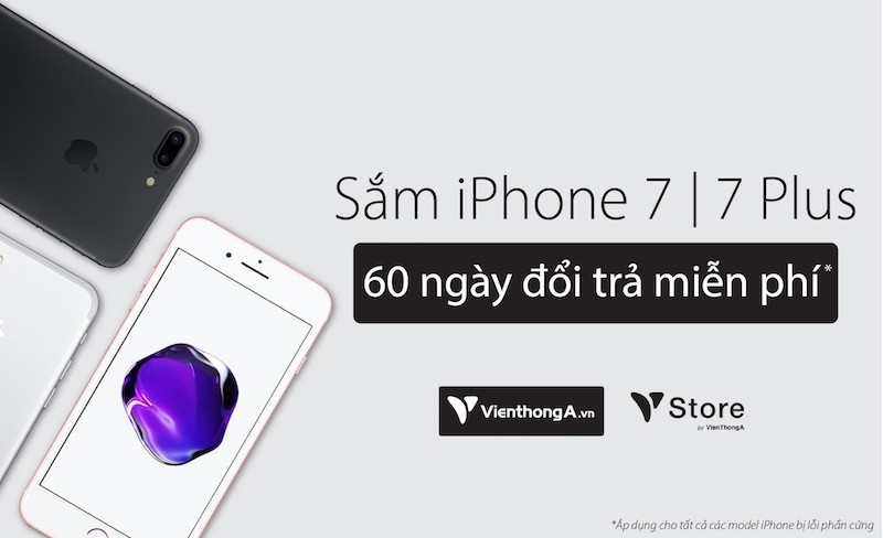 Viễn Thông A ưu đãi 1 đổi 1 khi mua iPhone trong 60 ngày đầu